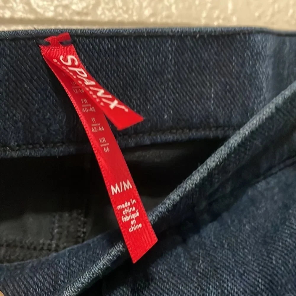 Spanx Jean-ish Ankle Leggings Twilight Blue Size Medium‎